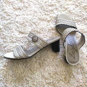 Brighton Tailor Band Heeled Sandals Size 8